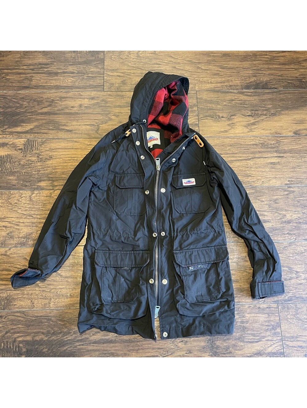 Penfield Kasson Jacket Men's S Black 60/40 Mountain Parka Chore Utility Field